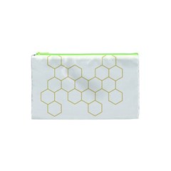 Honeycomb Pattern Graphic Design Cosmetic Bag (xs)
