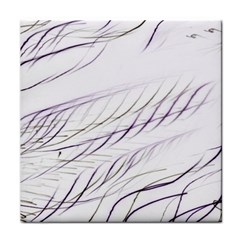Lilac Stripes Face Towel by picsaspassion
