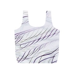 Lilac Stripes Full Print Recycle Bags (s) 