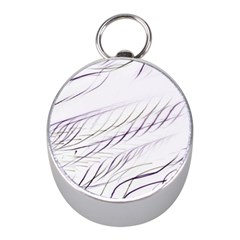 Lilac Stripes Mini Silver Compasses by picsaspassion