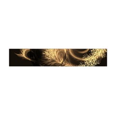Golden Feather And Ball Decoration Flano Scarf (mini)