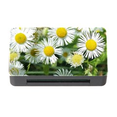 White summer flowers, watercolor painting Memory Card Reader with CF