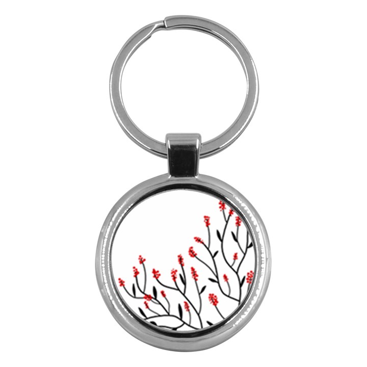 Elegant tree Key Chains (Round) 