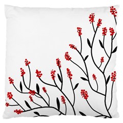 Elegant Tree Large Flano Cushion Case (one Side) by Valentinaart