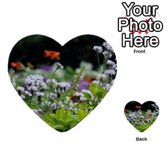 Wild Flowers Multi-purpose Cards (heart)  by picsaspassion