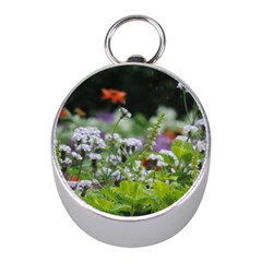 Wild Flowers Mini Silver Compasses by picsaspassion