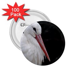 Stork Bird 2 25  Buttons (100 Pack)  by picsaspassion