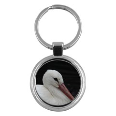 Wild Stork Bird Key Chains (round)  by picsaspassion