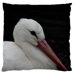 Wild Stork Bird Large Flano Cushion Case (two Sides)