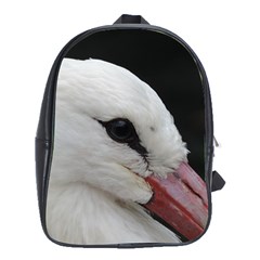 Wild Stork Bird, Close-up School Bags (xl)  by picsaspassion