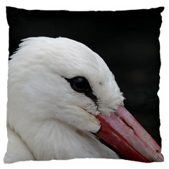 Wild Stork Bird, Close-up Large Flano Cushion Case (one Side)