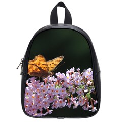 Butterfly Sitting On Flowers School Bags (small)  by picsaspassion