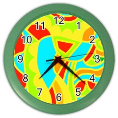 Colorful Decor Color Wall Clocks by Valentinaart