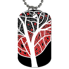 Decorative Tree 3 Dog Tag (two Sides) by Valentinaart