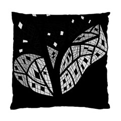 Black And White Tree Standard Cushion Case (one Side) by Valentinaart