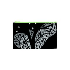 Black And White Tree Cosmetic Bag (xs) by Valentinaart