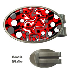 Red Mess Money Clips (oval)  by Valentinaart