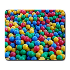 Funny Colorful Red Yellow Green Blue Kids Play Balls Large Mousepads by yoursparklingshop