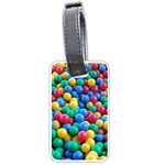 Funny Colorful Red Yellow Green Blue Kids Play Balls Luggage Tags (One Side)  Front