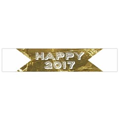 Happy New Year 2017 Gold White Star Flano Scarf (small) by yoursparklingshop