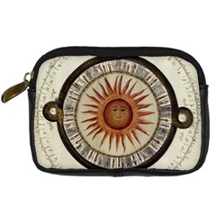 Ancient Aztec Sun Calendar 1790 Vintage Drawing Digital Camera Cases by yoursparklingshop