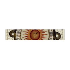 Ancient Aztec Sun Calendar 1790 Vintage Drawing Flano Scarf (mini) by yoursparklingshop