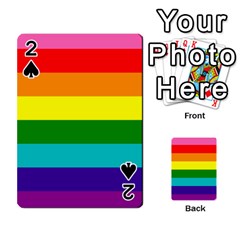 Colorful Stripes Lgbt Rainbow Flag Playing Cards 54 Designs  by yoursparklingshop