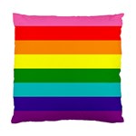 Colorful Stripes Lgbt Rainbow Flag Standard Cushion Case (One Side) Front