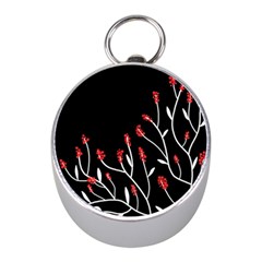 Elegant Tree 2 Mini Silver Compasses