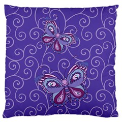 Butterfly Standard Flano Cushion Case (two Sides) by olgart