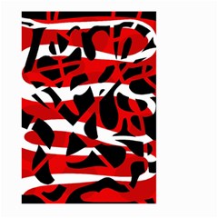 Red Chaos Large Garden Flag (two Sides) by Valentinaart