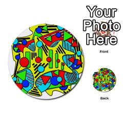 Colorful Chaos Multi-purpose Cards (round) 