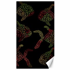 Decorative Fish Pattern Canvas 40  X 72   by Valentinaart