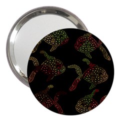 Decorative Fish Pattern 3  Handbag Mirrors by Valentinaart