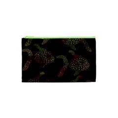 Decorative Fish Pattern Cosmetic Bag (xs) by Valentinaart