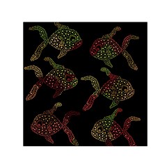 Decorative Fish Pattern Small Satin Scarf (square)