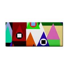 Colorful Houses  Hand Towel by Valentinaart