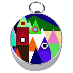 Colorful Houses  Silver Compasses by Valentinaart