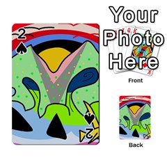 Colorful Landscape Playing Cards 54 Designs  by Valentinaart