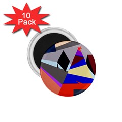 Geometrical abstract design 1.75  Magnets (10 pack) 