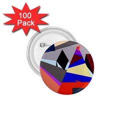 Geometrical abstract design 1.75  Buttons (100 pack) 