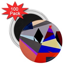 Geometrical abstract design 2.25  Magnets (100 pack) 