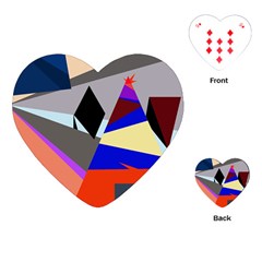 Geometrical abstract design Playing Cards (Heart) 