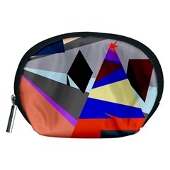 Geometrical abstract design Accessory Pouches (Medium) 