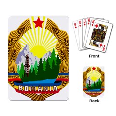 National Emblem Of Romania, 1965-1989  Playing Card by abbeyz71