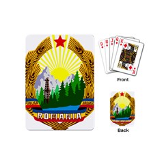 National Emblem Of Romania, 1965-1989  Playing Cards (mini)  by abbeyz71