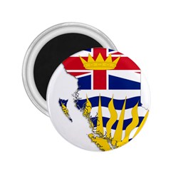 Flag Map Of British Columbia 2 25  Magnets