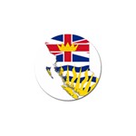 Flag Map of British Columbia Golf Ball Marker (4 pack) Front