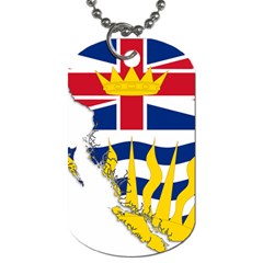 Flag Map Of British Columbia Dog Tag (two Sides) by abbeyz71