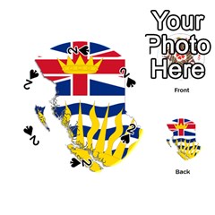 Flag Map Of British Columbia Playing Cards 54 (round) 